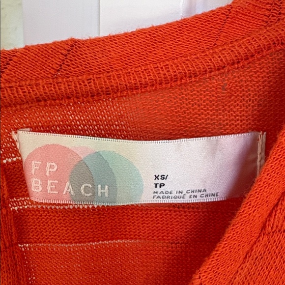 Free People FP Beach Belmont Romper Orange Size XS - Picture 7 of 9